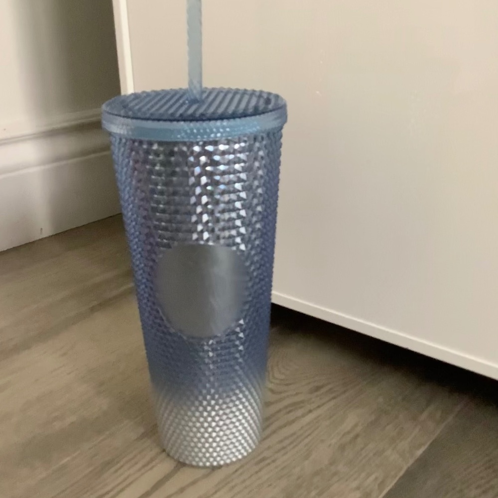 Starbucks tumbler - glacier blue ombré, never used, partial tag attached